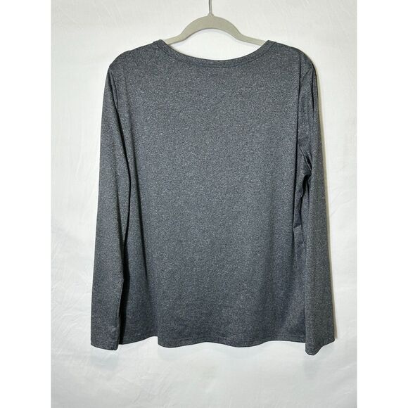 Women's Christmas Tree with Books Festive Holiday Long Sleeve Tee, Size XL - Picture 4 of 4